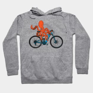 Octopus On A Bicycle Meme Hoodie